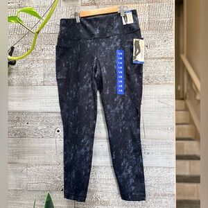 Lole | NWT High-Rise Ankle-Length Pocket Leggings - Women's L, Blue Pattern